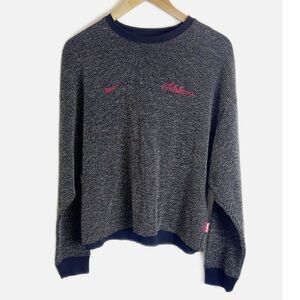 Women's Nike Black Alabama Crimson Tide Yoga Script Pullover Sweatshirt S